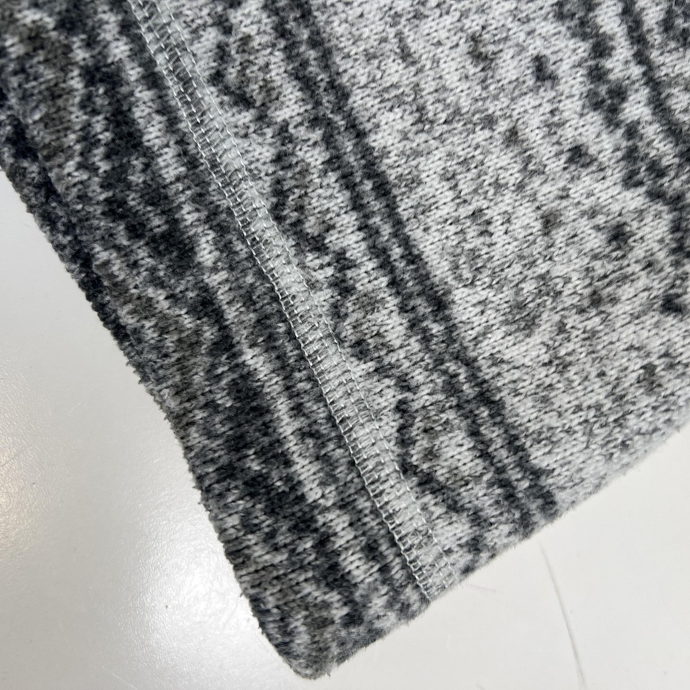The North Face Pullover Mens Large Gray Stripe 1/4 Zip Fleece Fair Isle Hiking - Picture 9 of 16